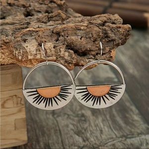 NEW Sunrise Sun Drop Dangle Earrings